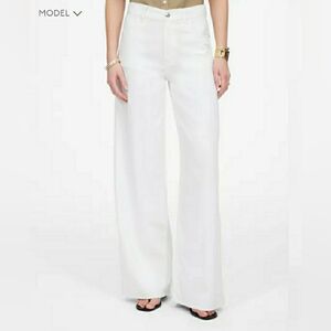 NWT Madewell Superwide-Leg Jeans: Airy Denim Edition 26 Tile White